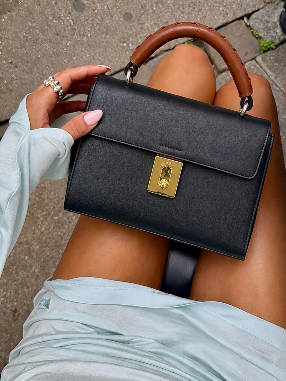 CHLOE Fedora Top Handle Satchel Tote Bag